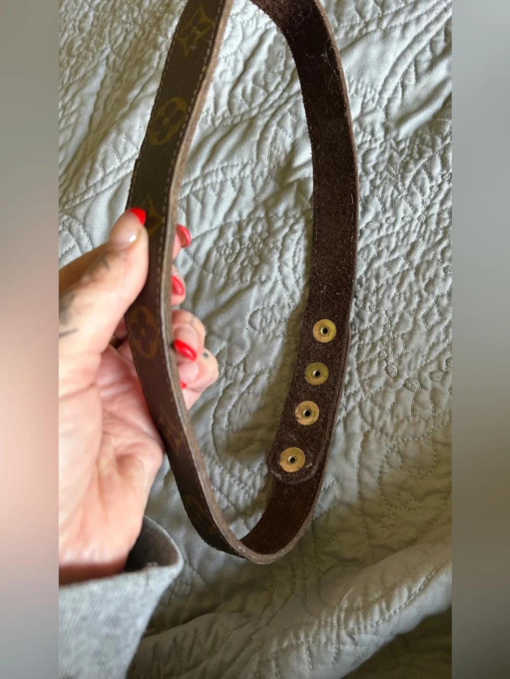 Louis Vuitton Brown Monogram Pet Collar/Leash Loop